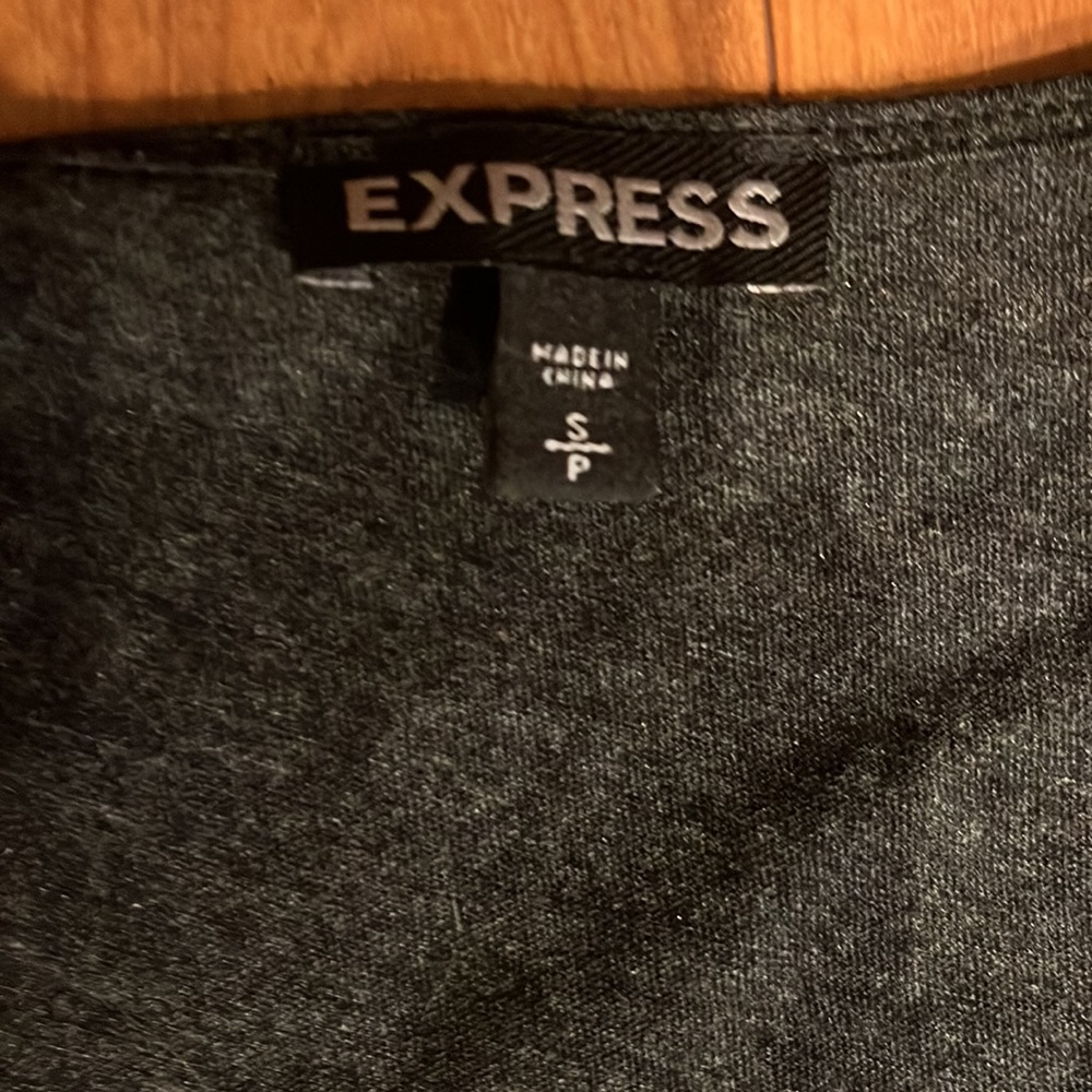 3/$20 Express charcoal grey extra soft tank with sequin design on top front - Picture 5 of 7